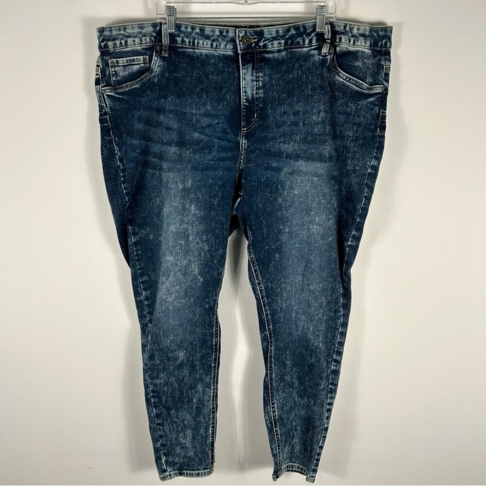 ❤️ Frankie And Stella Jeaniologie Skinny Jeans in Dark Blue Size 26W